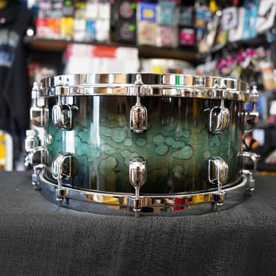 Tama MBSS65-MSL Starclassic Performer Series 6.5x14" Maple/Birch Snare Drum - Molten Steel Blue Burst image 4