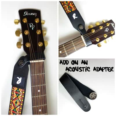 Red and Black Tweed Guitar Strap -Tweed Guitar Strap- Vintage Tweed -Durable Guitar Strap-Guitar St image 5