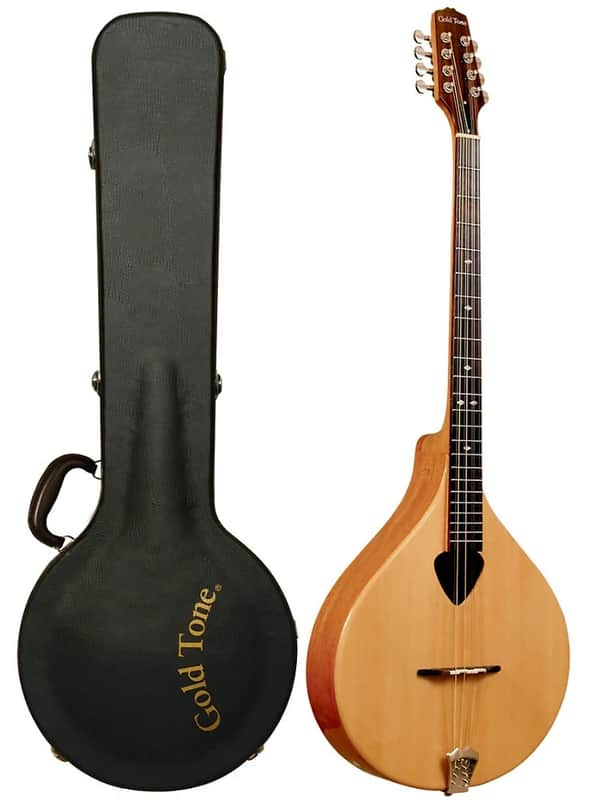 Gold Tone BZ-500 Folkternative Design Solid Spruce Top Irish Bouzouki Mandolin w/Hard Case - B-Stock image 1