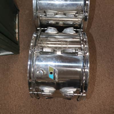 US LUDWIG 1970S STAINLESS STEEL 5PC KIT 05142022 image 2