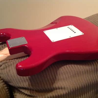 Squier by Fender Standard 24yrs. in age uncommonly rare Mint Condition Full Thickness 1.75in. 1 3/4ers Stratocaster image 5