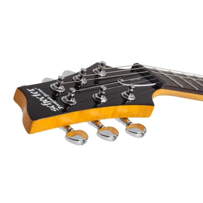 Schecter C-6 Plus Left-Handed - Rosewood Fingerboard, Charcoal Burst image 5