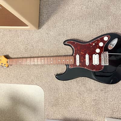 Fender Deluxe Lone Star Stratocaster 2008 - 2013 - Black image 8