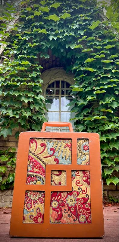 Rotary Connection Mini/portable guitar speaker cabinet. 8” vintage Utah 4 ohm 25 watt speaker. Closed back. Top handle. Cool vintage style and sound. 2026 - Orange Tolex image 1