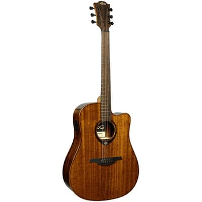 Lag Tramontane T98DCE | Dreadnought Cutaway Acoustic-Electric, Natural. New with Full Warranty! image 2