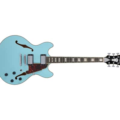 D'angelico Premier DC w/ Stop-Bar Tailpiece - Sky Blue - Factory Direct B-Stock image 4
