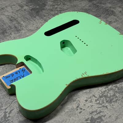 Real Life Relics Tele® Telecaster® Body Double Bound Aged Surf Green image 4