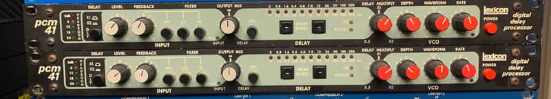 2- Lexicon PCM 41 Digital Delay Processor Pair image 1