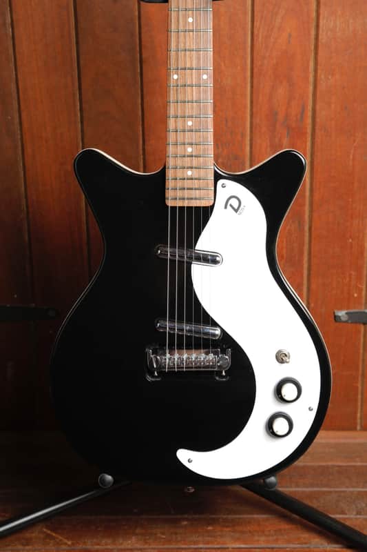 Danelectro '59M NOS+ Black Double Cut Electric Guitar Pre-Owned image 1