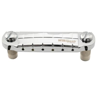 Wilkinson 52mm (2-3/64")String Spacing Pre-Set Wraparound Bridge Chrome image 1