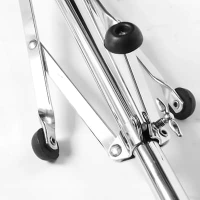 Ludwig (WFL) Snare Drum Stand, Riveted Rubber Feet, Chrome Plated - 1955 / EXCEPTIONAL CONDITION image 2