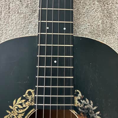 RARE! 1920s - 1930s Oscar Schmidt Stella Gambler Concert Ladder Braced Parlor Guitar Ready To Go! image 9