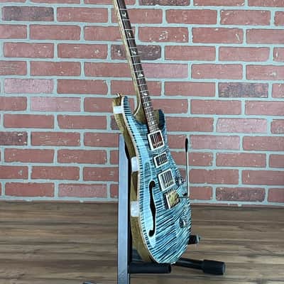 PRS 40th Anniversary Special Semi-hollow 22 Limited Edition Electric Guitar - Faded Blue Whale (Natural Back) image 11