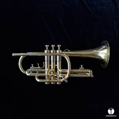 F.E. Olds & Son Super Recording Los Angeles offset valves cornet gamonbrass image 2