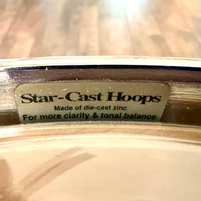 Vintage Tama Starclassic Performer 5.5x14 Snare — 1st Gen 1994-96 MIJ, Pearl White, 8-Ply Philippine Mahogany/Birch, Die-Cast Hoops (Video Demo) image 6