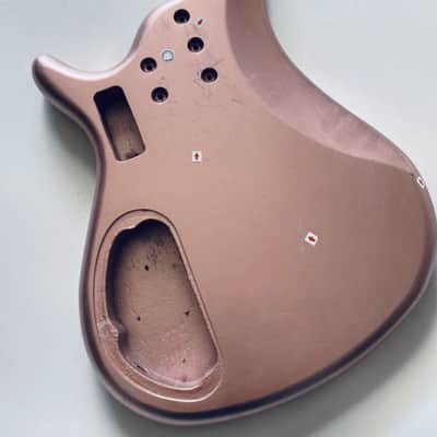 Pink Metallic Finish 5 String Bass Body image 19