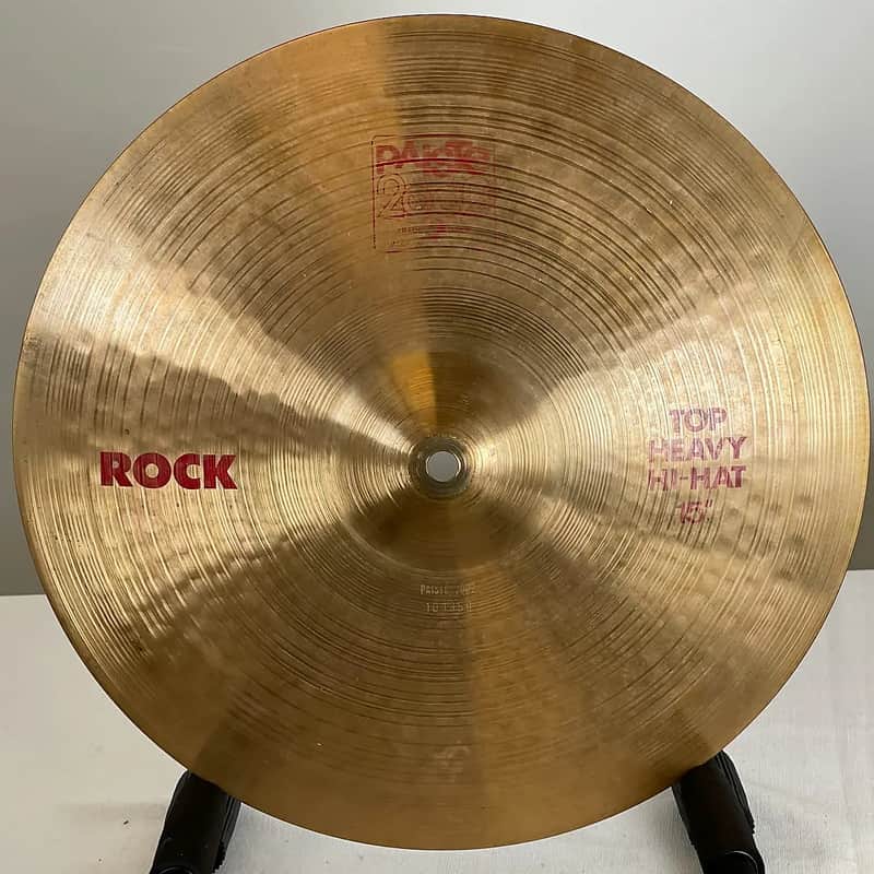 Paiste 15" 2002 Heavy Rock Hi-Hat Cymbals (Pair) image 1