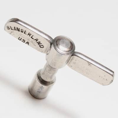 Slingerland Radio King Era Drum Tuning Key, Logo-Stamped, Nickel Finish / 1940s -50s / INSPECTED & TESTED image 5