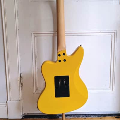 Fernandes JG-45 Jag/Jazz Style Guitar - 1999 Canary Yellow Offset! image 4