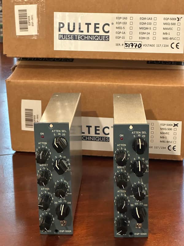 Pultec EQP-500X 500 Series Program Equalizer Modules (PAIR) Consecutive Serial Numbers! image 1