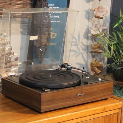 RARE!! Pioneer SPL-100 Vintage Turntable with Shure M55EM Cart & New Elliptical Stylus! image 2