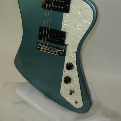 2017 Gibson S Series Firebird Zero Electric Guitar, Faded Pelham Blue w/ Bag image 4