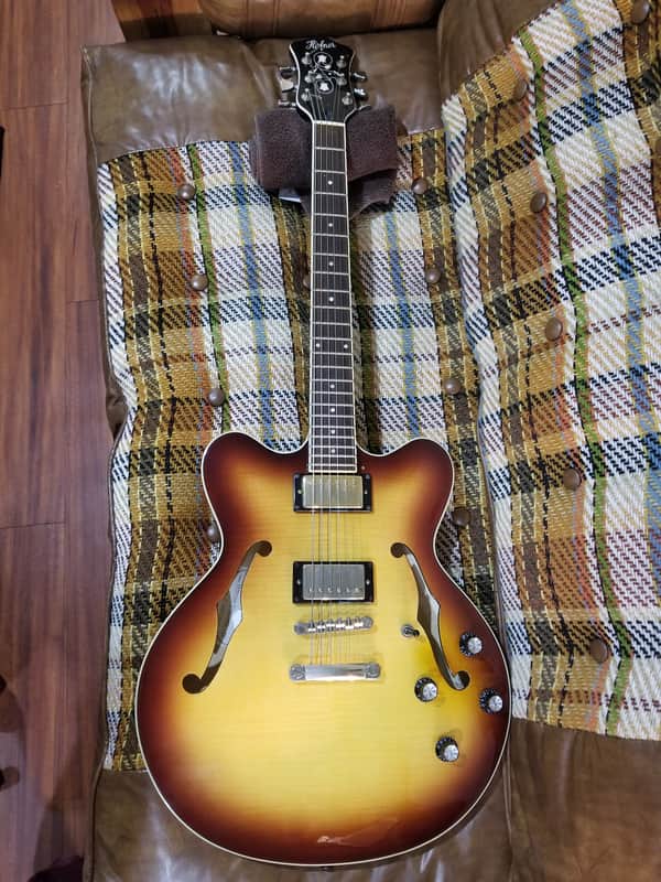 2008 Hofner Verythin Standard-CT Semi-Hollow Body Electric Guitar image 1