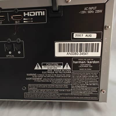 Harman Kardon AVR-146 5.1 Channel Audio Video Receiver - NO REMOTE image 15