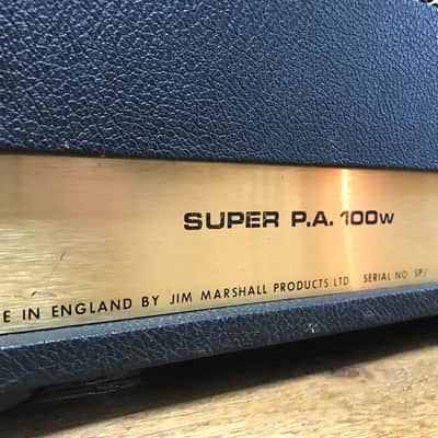 Marshall JMP Super PA 100 4-Channel 100-Watt Amp Head 1974 image 20