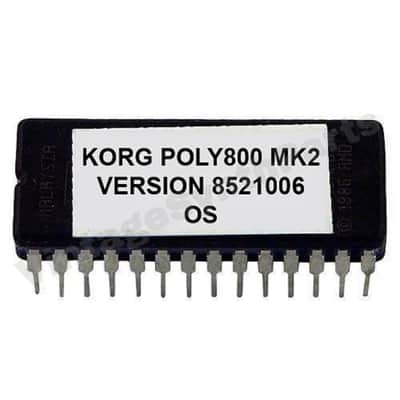 Korg Poly-800 MKII - Version #851006 Firmware Update OS Upgrade Eprom Poly800