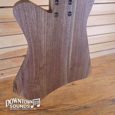 Jones'n Guitars "The Knob" KB 5-String Bass with Access Soft Shell Case - Chambered Walnut, 8lbs 8oz image 13