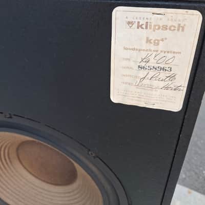 Klipsch KG4 Speakers, 1985, Oiled Oak, Clean, Superb, Already Packed, $899 Shipped! image 6