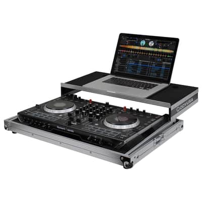 Odyssey FRGSNS6II, Low Profile Case with Glide Platform for Numark NS6II Controller image 1
