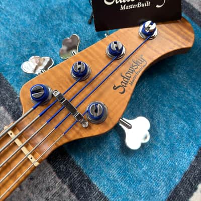 Sadowsky 21-fret Standard Masterbuilt Limited 2020 No.4/30 2020 - Whale Blue Burst Transparent High Polish Burst image 9
