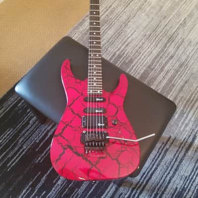 Charvel Charvette Model 270 1990 Red/Black Crackle image 1