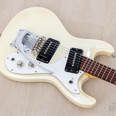 1990s Mosrite Ventures Excellent Model 3/4 Size Body w/ Full Scale Pearl White, Japan Kurokumo image 9