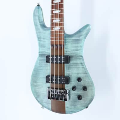 Spector Euro 4 RST 4-String Bass with Roasted Maple Neck - Turquoise Tide Matte image 3