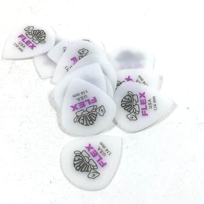Dunlop Guitar Picks Flex Jazz 12 Pack 1.14mm MM Light (468P1.14)