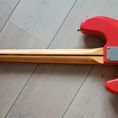 Sunn Fender Mustang Bass 1980s - Red image 11