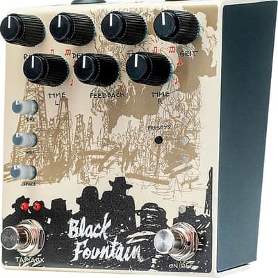 Old Blood Noise Endeavors Black Fountain Stereo Delay Effects Pedal, Cream image 3