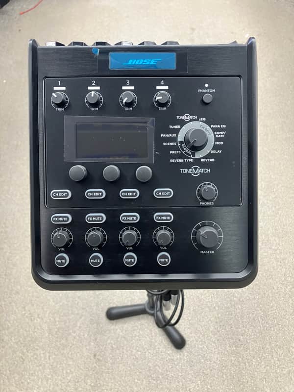 Bose T4S ToneMatch Mixer 2018 - Present - Black with Power Adaptor and Stand image 1