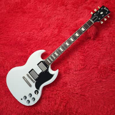 Burny RSG-60 '63 Revival Series - SG Standard - 1988 - White - Original VH-3 Pickups - Made In Japan MIJ image 2