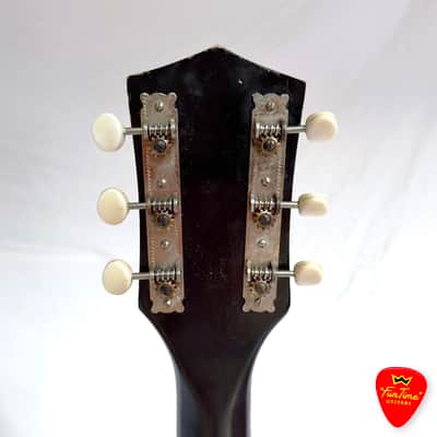 1960s Silvertone 658 “Tuxedo” Archtop Acoustic Guitar by Kay – “The Wolf” image 11
