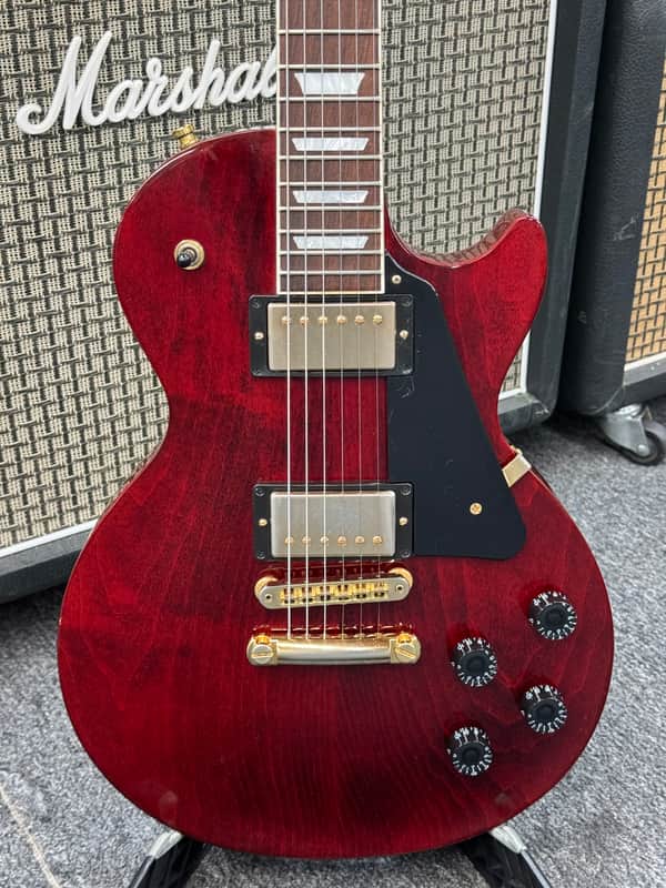 Gibson Les Paul Studio Gold Series 2018 - Neck Binding Wine Red