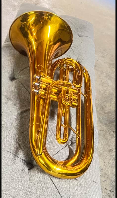 King 1124 Marching Baritone Horn - Complete overhaul and re-laccquer image 1