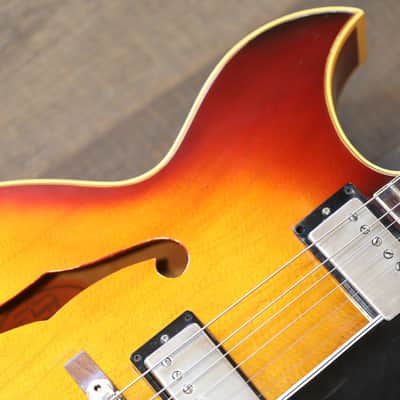 Vintage! 1962 Gibson Barney Kessel Custom Archtop Hollowbody Electric Guitar Cherry Sunburst + OHSC image 7