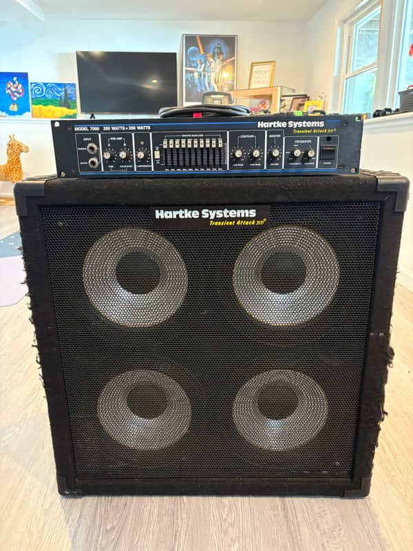 Hartke Bass Rig - HA7000 Power Amp and 410 Cabinet image 1