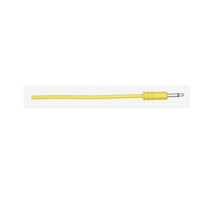 ALM Custom 3.5mm Male Mono Patch Cables (60cm, yellow, pack of 5) image 1