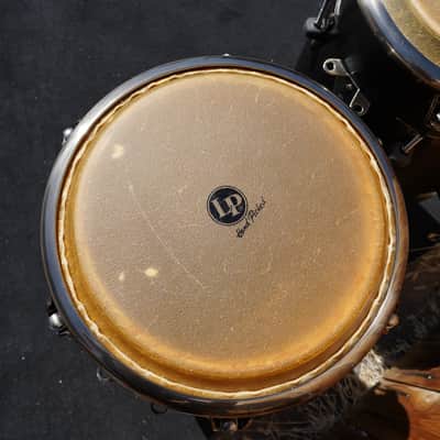 Latin Percussion Raul Rekow Dark Walnut/New Zealand Pine Top Tuning Sig. Conga Set (Quinto/Conga) image 3