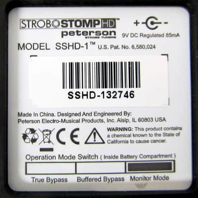 Used Peterson StroboStomp HD Model SSHD-1 High Definition Strobe Tuner Pedal VGC image 9